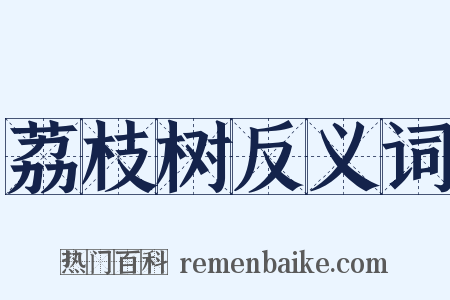 荔枝树反义词是什么意思的图片